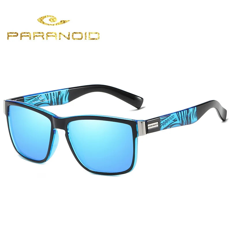 Cycling Fishing Sunglasses Men's HD Polarized Driving Sunglasses Wholesale P1518 Paranoid Hot Sale Sports Sport Glasses Men PC