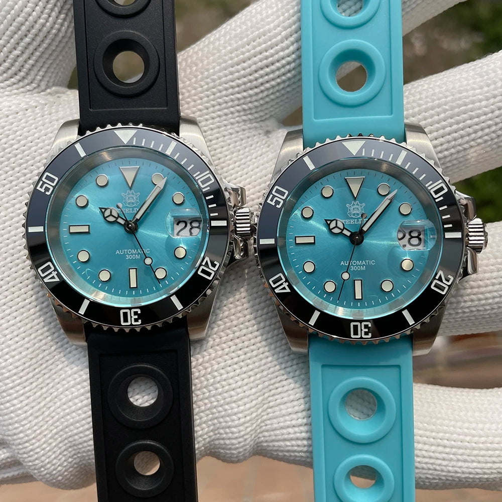 STEELDIVE SD1953 Water Ghost Ceramic Bezel Sapphire Mirror Swiss Luminous NH35 Movement Dive 30Bar Waterproof Mechanical Watch