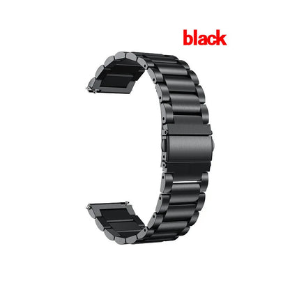 WatchBand For Amazfit Active/GTS 2/3/4 Mini Strap GTR 2/3/4 42 47mm stainless steel Bracelet For Amazfit Bip 3 5 Band