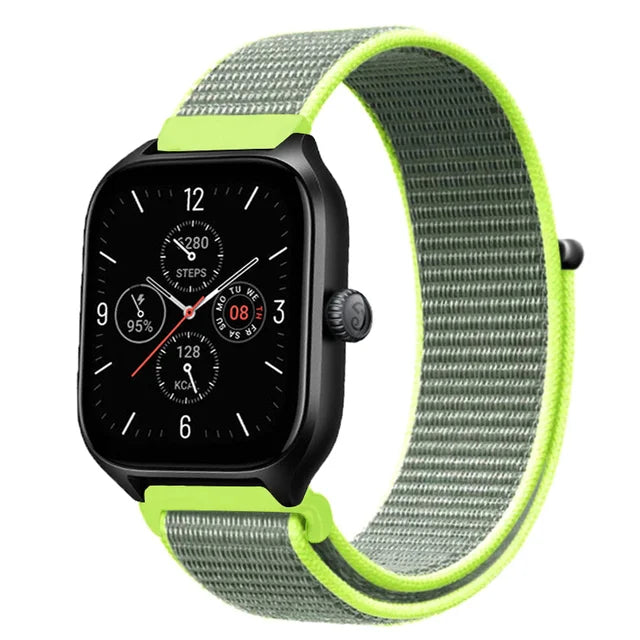Nylon Loop Strap for Amazfit GTR 47mm/GTR2/2e/3/3 Pro/4/GTS/2/mini/3/4 Bracelet for Amazfit Balance/bip 5/Stratos 2 2S