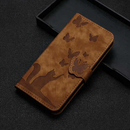 IPhone 17 Flip Case for Coque iPhone 15 16 14 13 12 11 Pro Max iPhon 15 Plus Cases Cute Cat Butterfly Leather Wallet Back Cover