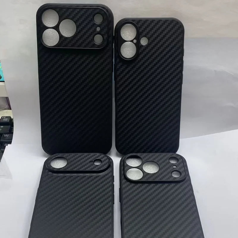 Carbon fiber pattern ultra-thin protective case suitable for iPhone 17 Air 16 15 14 17 Pro Max TPU anti drop protective caser