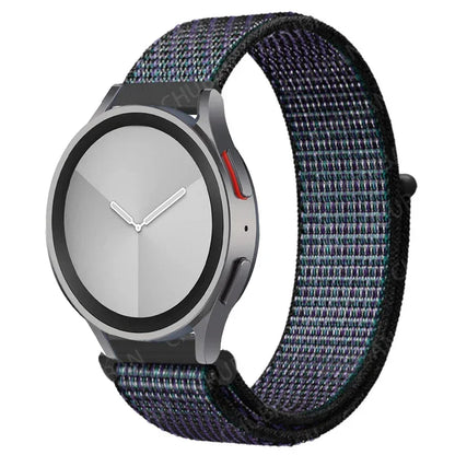 Nylon loop Band For Samsung Galaxy Watch 7 FE 6/5/pro/4/Classic/active 2 40-44mm 20mm/22mm sport bracelet huawei gt 2/e/3 strap