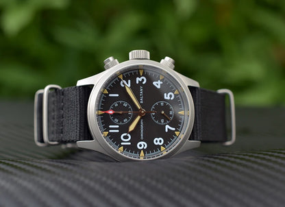 Baltany 2025 new military 39mm men's quartz chronograph VK61 sapphire stainless steel waterproof 10Bar luminous reloj hombre