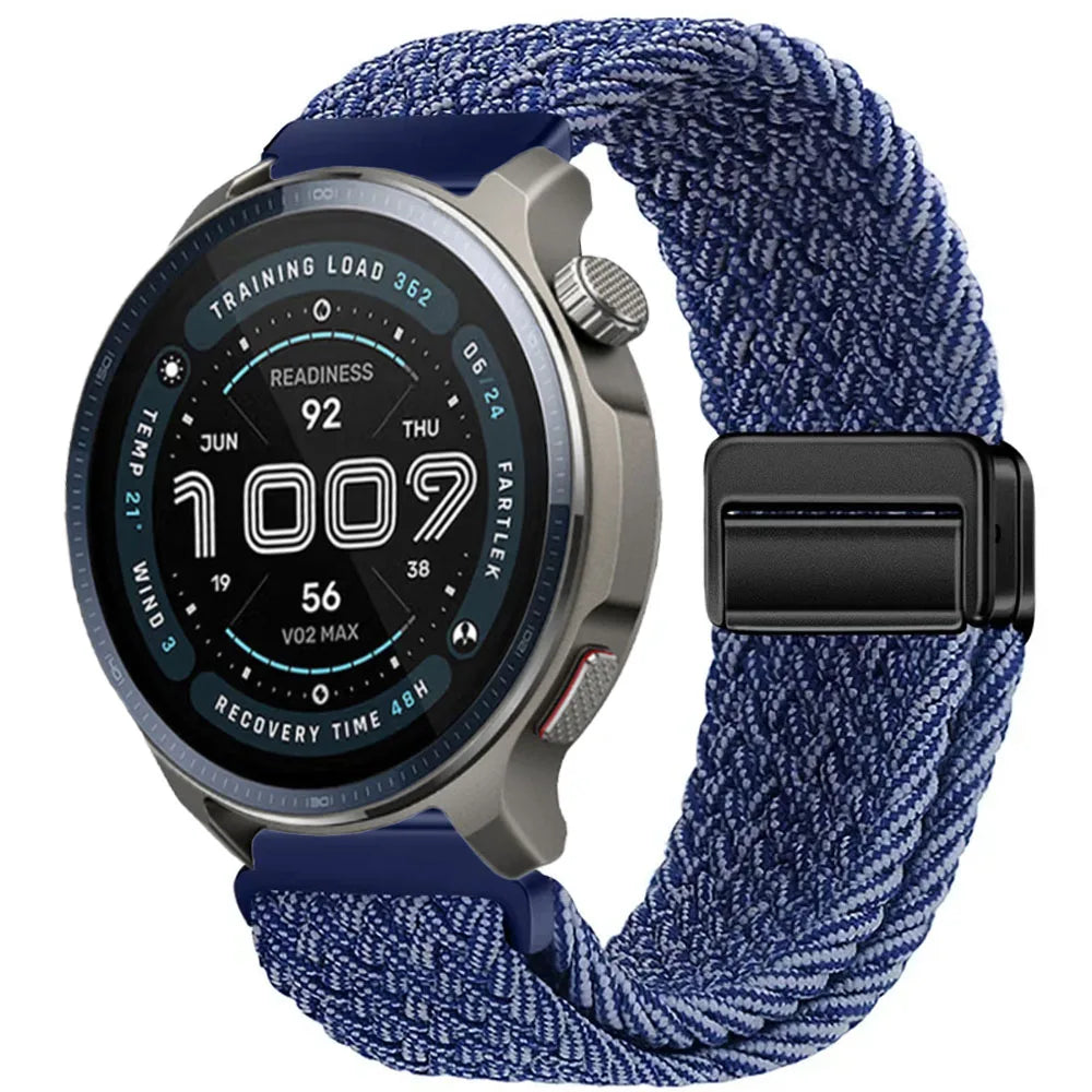 Watch Strap For Huami Amazfit Balance 2 Band GTR 4 2 2E GTR3 Pro/GTS 4/3/2 mini/Bip 3 6 U S Braided Magnetic Bracelet