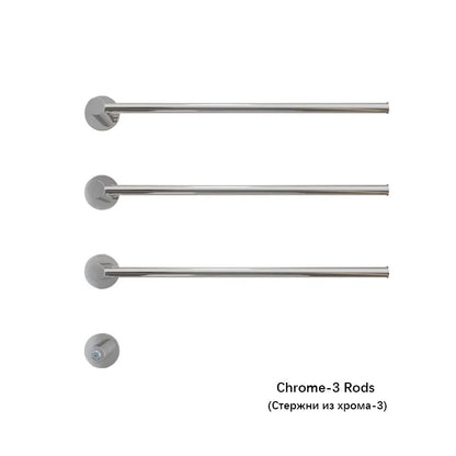 Brushed Gold Electric Heated Towel Rail Stainless Steel Towel Dryer Hidden Cable Electric Towel Rack Towel Radiator Towel Warmer