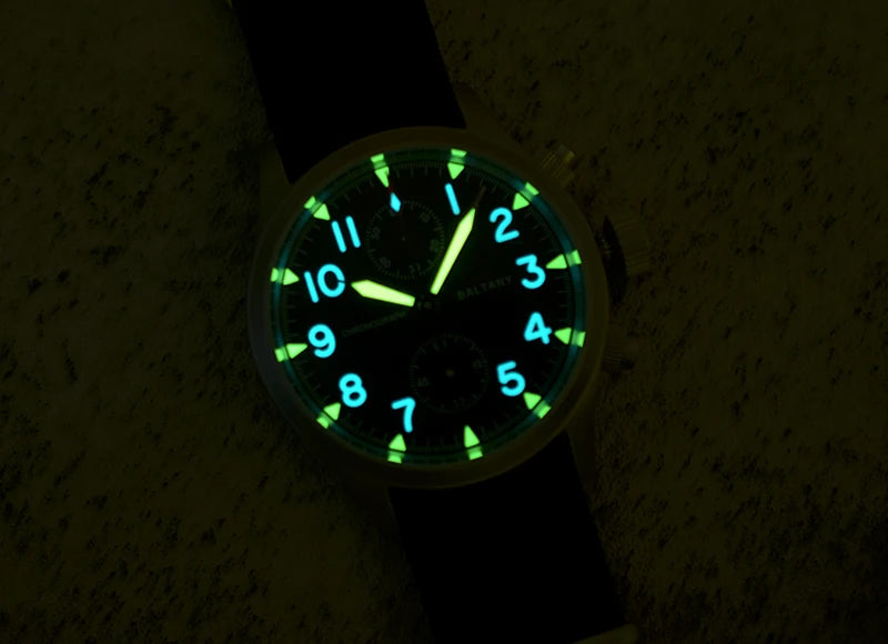 Baltany 2025 new military 39mm men's quartz chronograph VK61 sapphire stainless steel waterproof 10Bar luminous reloj hombre