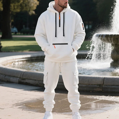 Men's Tracksuits 2 Piece Long Sleeve Athletic Full Zip Sweatsuits Jogging Suit Set Casual Outdoor Streetwear Sport Tracksuit Set