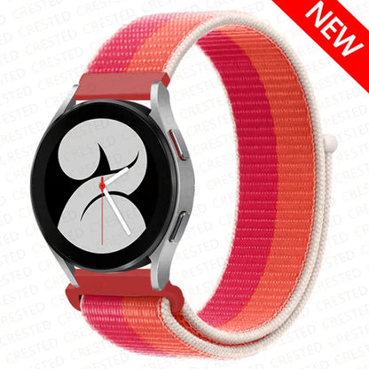 Nylon Loop Band For Samsung Galaxy Watch 6 4 7 classic/5 Pro/active 2/Gear S3 20mm/22mm Bracelet Huawei watch GT 2e 3 pro strap