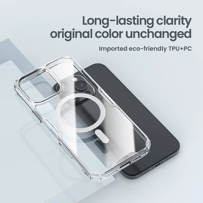 NILLKIN for IPhone 17 Pro Max 16 Pro Max 17 Air 15 Pro 14 Pro Max 14 Pro MagSafe Magnetic Transparent Soft Silicone Phone Case