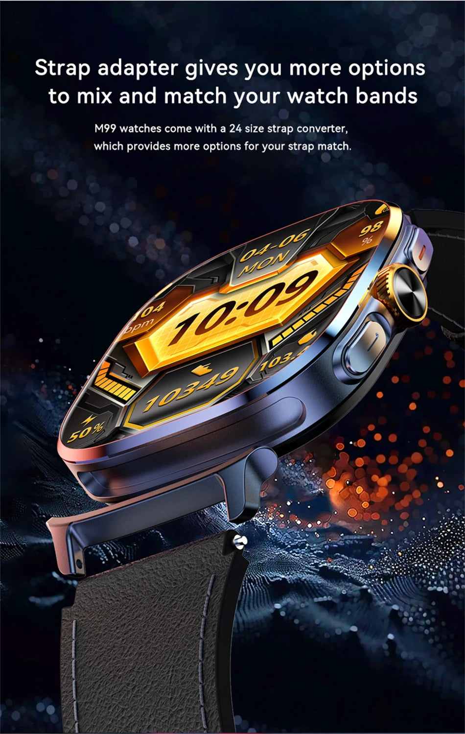 5G/4G All-Network Smart Watch 2.4 inch AMOLED 2100mah Battery 8GB+128GB RAM 1000W Camera GPS WIFI Google APP Download Smartwatch