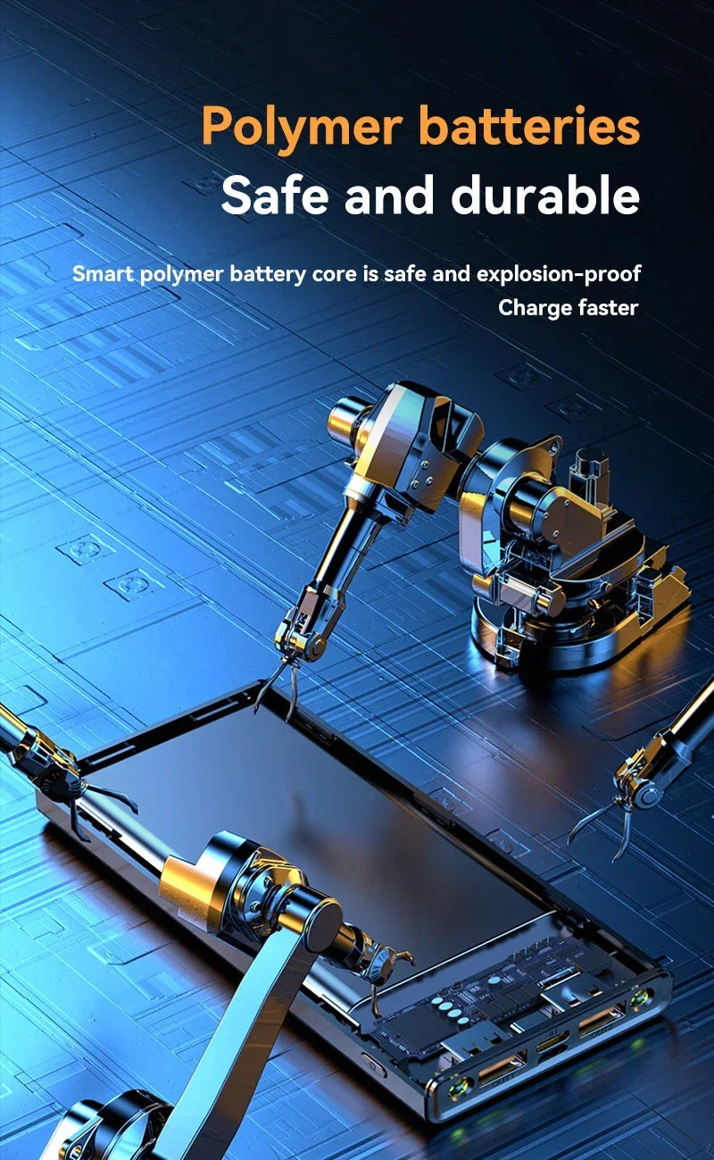 80000mah Power Bank 120W Super Fast Charging Ultra large Capacity For Mobile Power External Battery For iphone Xiaomi Samsung