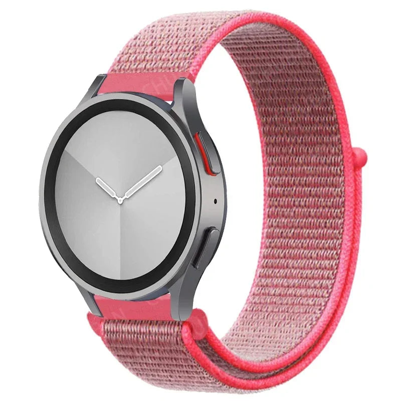 Nylon loop Band For Samsung Galaxy Watch 7 FE 6/5/pro/4/Classic/active 2 40-44mm 20mm/22mm sport bracelet huawei gt 2/e/3 strap