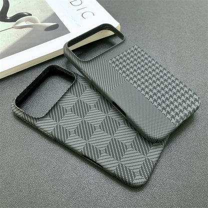 Case for iPhone 17 Pro Max 16 15 14 13 Luxury Checkered Pattern Contrast Color Bumper Cover