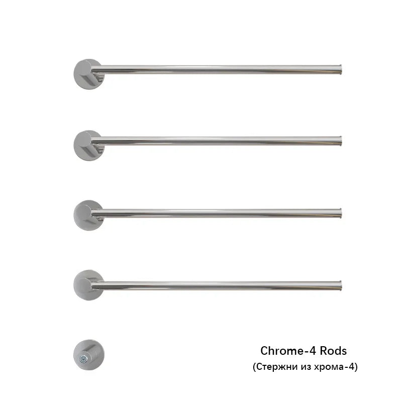 Brushed Gold Electric Heated Towel Rail Stainless Steel Towel Dryer Hidden Cable Electric Towel Rack Towel Radiator Towel Warmer