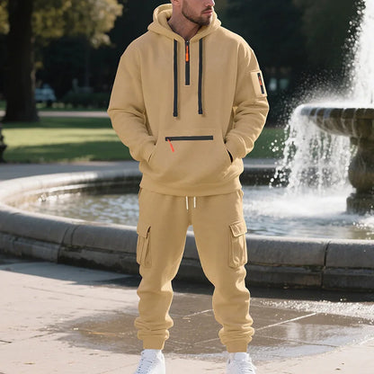 Men's Tracksuits 2 Piece Long Sleeve Athletic Full Zip Sweatsuits Jogging Suit Set Casual Outdoor Streetwear Sport Tracksuit Set