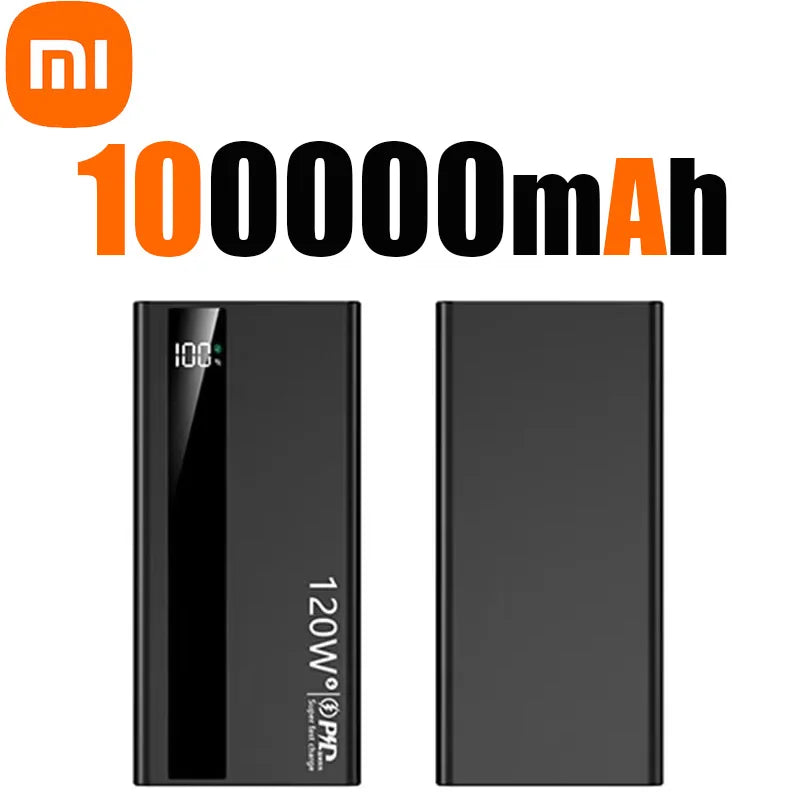 Xiaomi 500000mAh High Capacity 120W Power Bank Super Fast Charging Power Bank Portable Battery Charger For iPhone Samsung Huawei