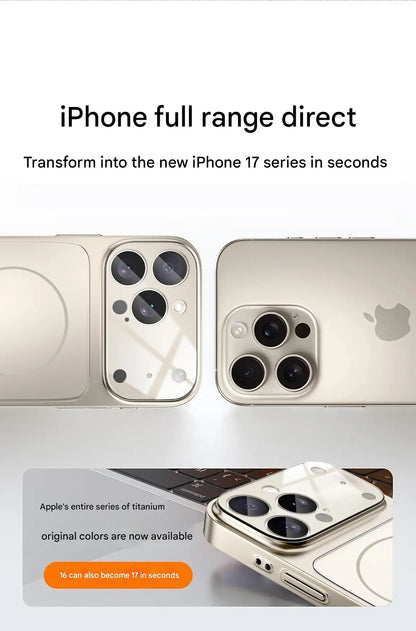 Turn Your Phone Into a 17 Like Phone Case Immediately Suitable For iPhone 13 14 15 16 17 Pro Max 17 Air With Magnetic Suction