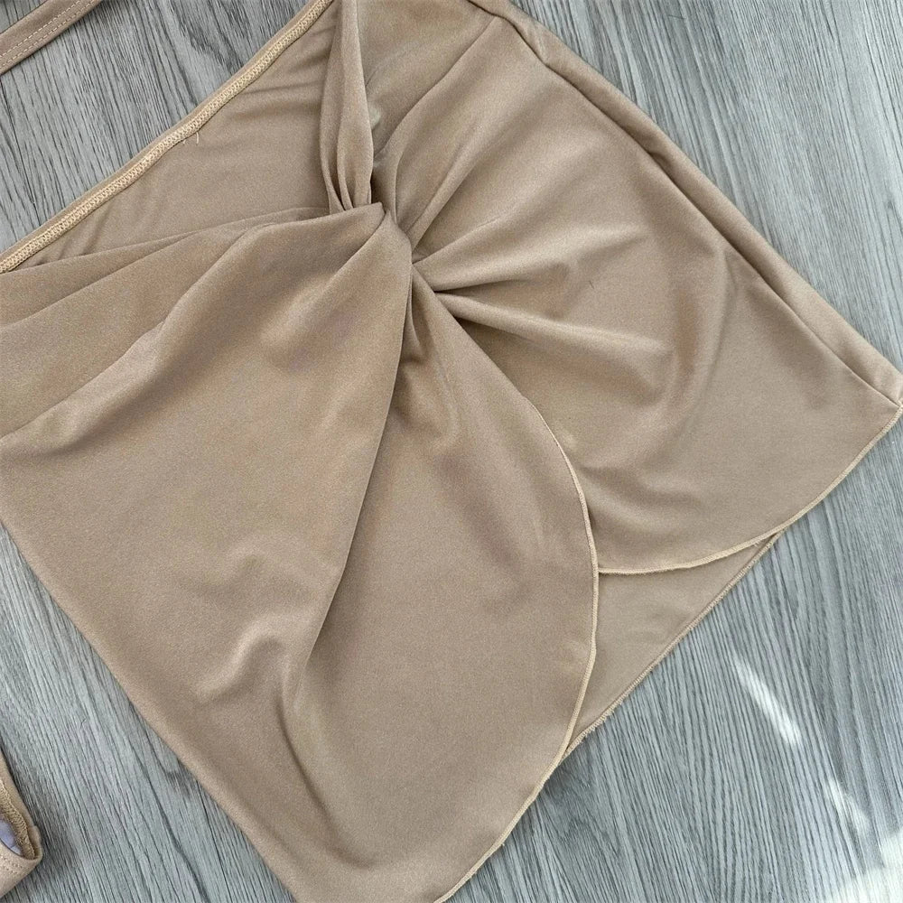 Bikini Women Swimsuits 2025 Female Swimwear Beachwear Swimming Suit Bathing Suit Bikini Set One Shoulder Biquini