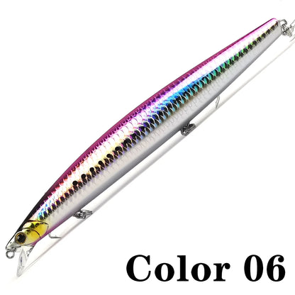 32.5g 163F Sea Floating Minnow Fishing Lure 163mm Tungsten  Weight Saltwater Hard Baits For Pike Sea Artificial Bait Tackle