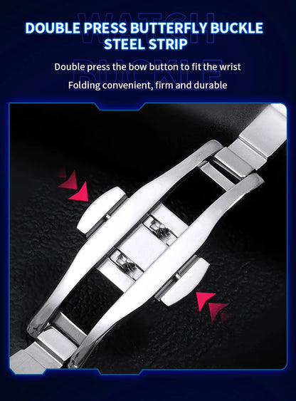 VA VA VOOM Men Watch Fashion Silver Black Stainless Steel 41mm Casual Business Style Week 3Bar Waterproof Sports Quartz Watches