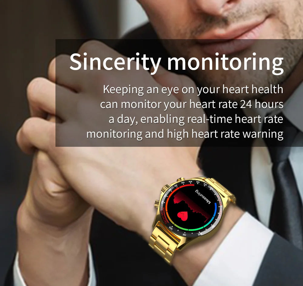 Smart Watchs Men Sport Fitness GPS Tracker Compass Bluetooth Call Heart Rate Health Smartwatch for Huawei Xiaomi Ferrari