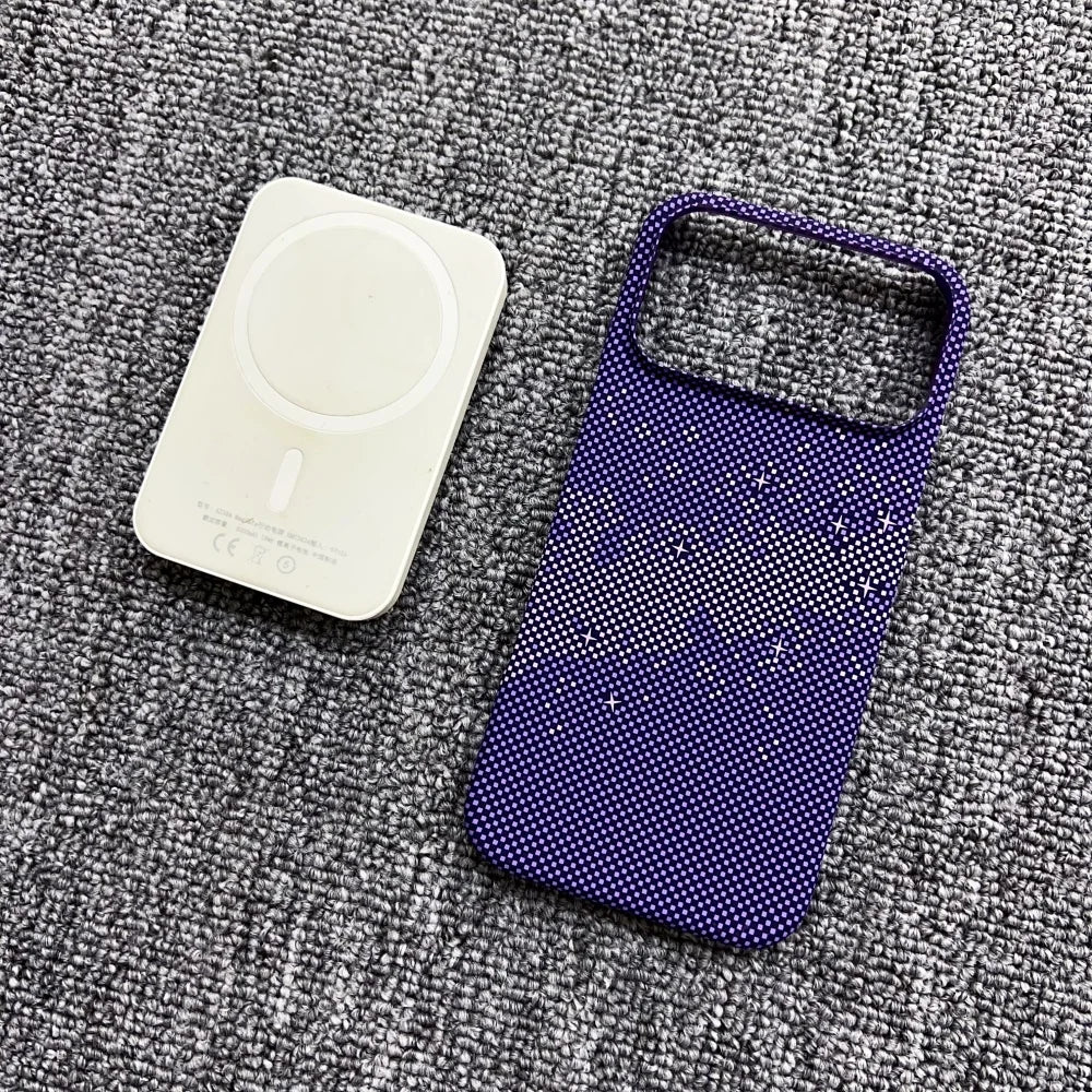 Wireless Charging Ultra Slim Carbon Fibre Case For iPhone 17 Air 16 15 14 13 12 Pro Max Plus for Magsafe Magnetic Rugged Cover