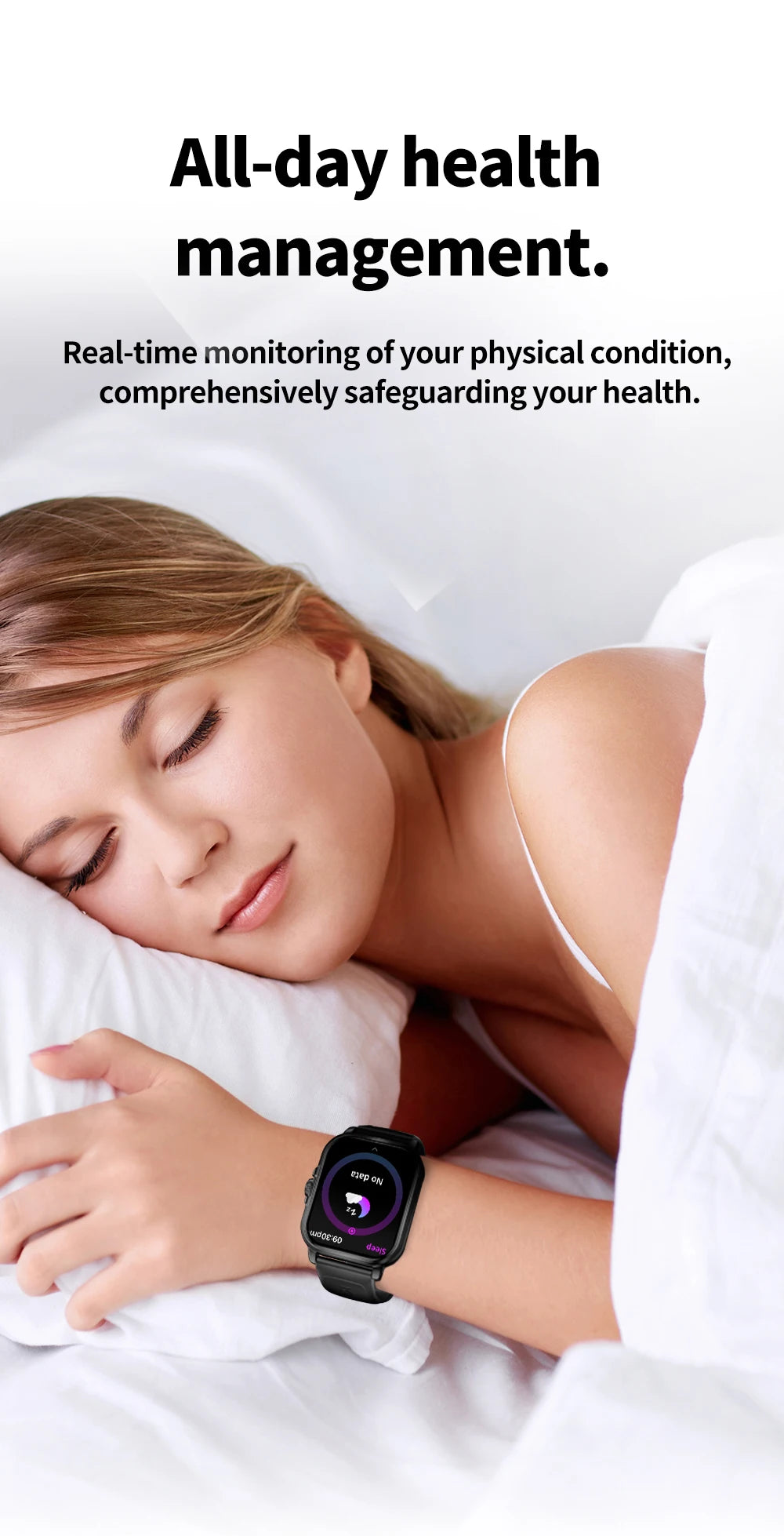 KUMI KU7 Meta 2.01″ High-definition Screen Smart Watch Bluetooth Call Heart Rate Measurement Oximetry Offline Intelligent Voice