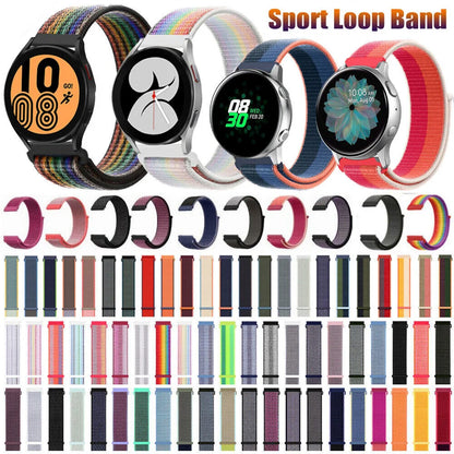 Nylon Loop Strap for Samsung Galaxy Watch 3/4/5/6/Gear S3 Wristband for Huawei Watch 4/GT-2-3-Pro/Amazfit GTR/GTS Belt