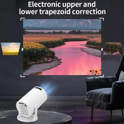 Portable Streaming Projector With USB C Fast Charging Highly Definition Display Wireless Screen Presentation