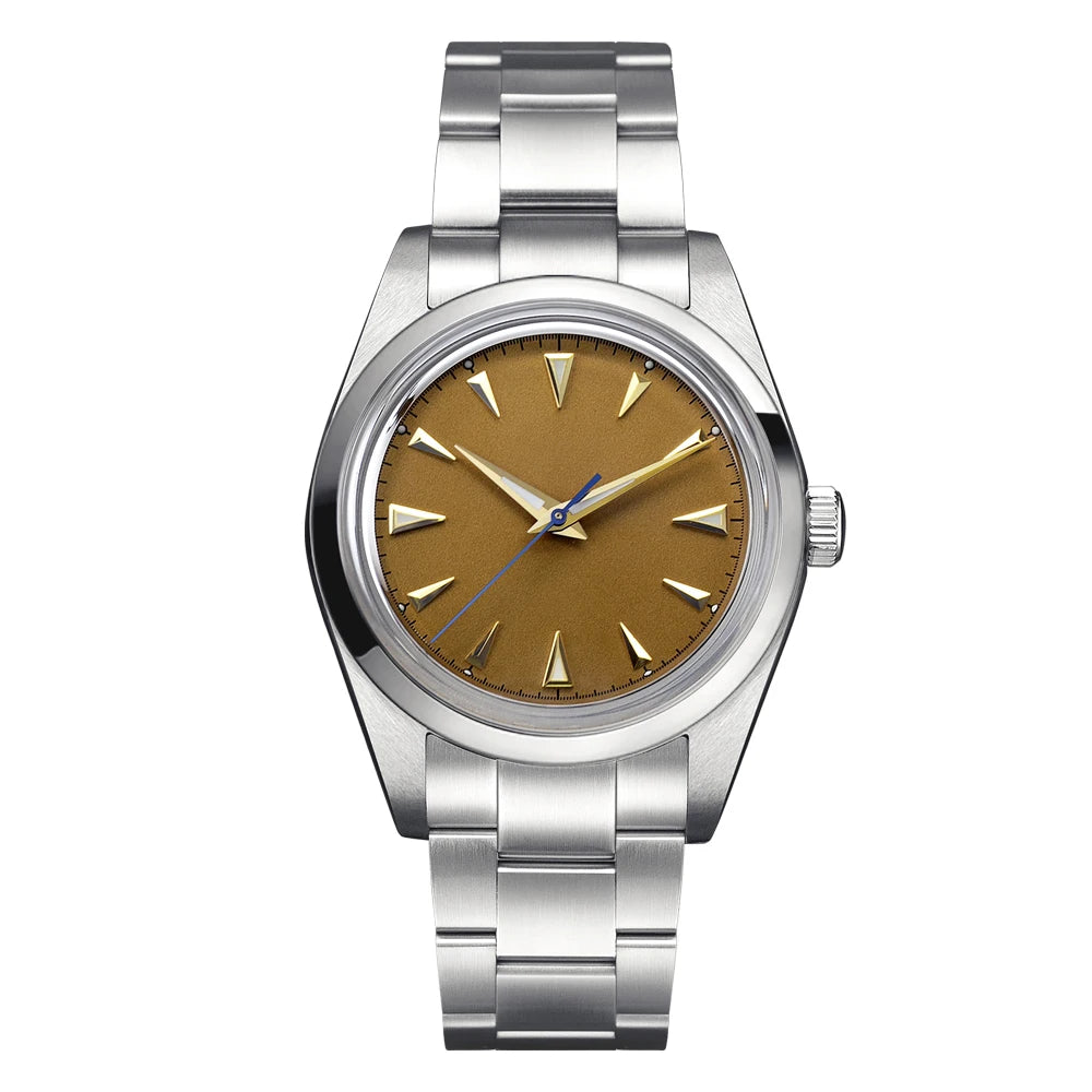 Hestur Luxury Men's Watch Automatic mechanical 36mm Miyoda 9015 15Bar Waterproof Vintage reloj hombre Sapphire Glass wrist Watch