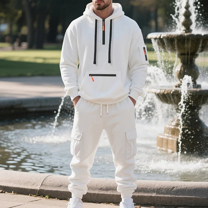 Men's Tracksuits 2 Piece Long Sleeve Athletic Full Zip Sweatsuits Jogging Suit Set Casual Outdoor Streetwear Sport Tracksuit Set