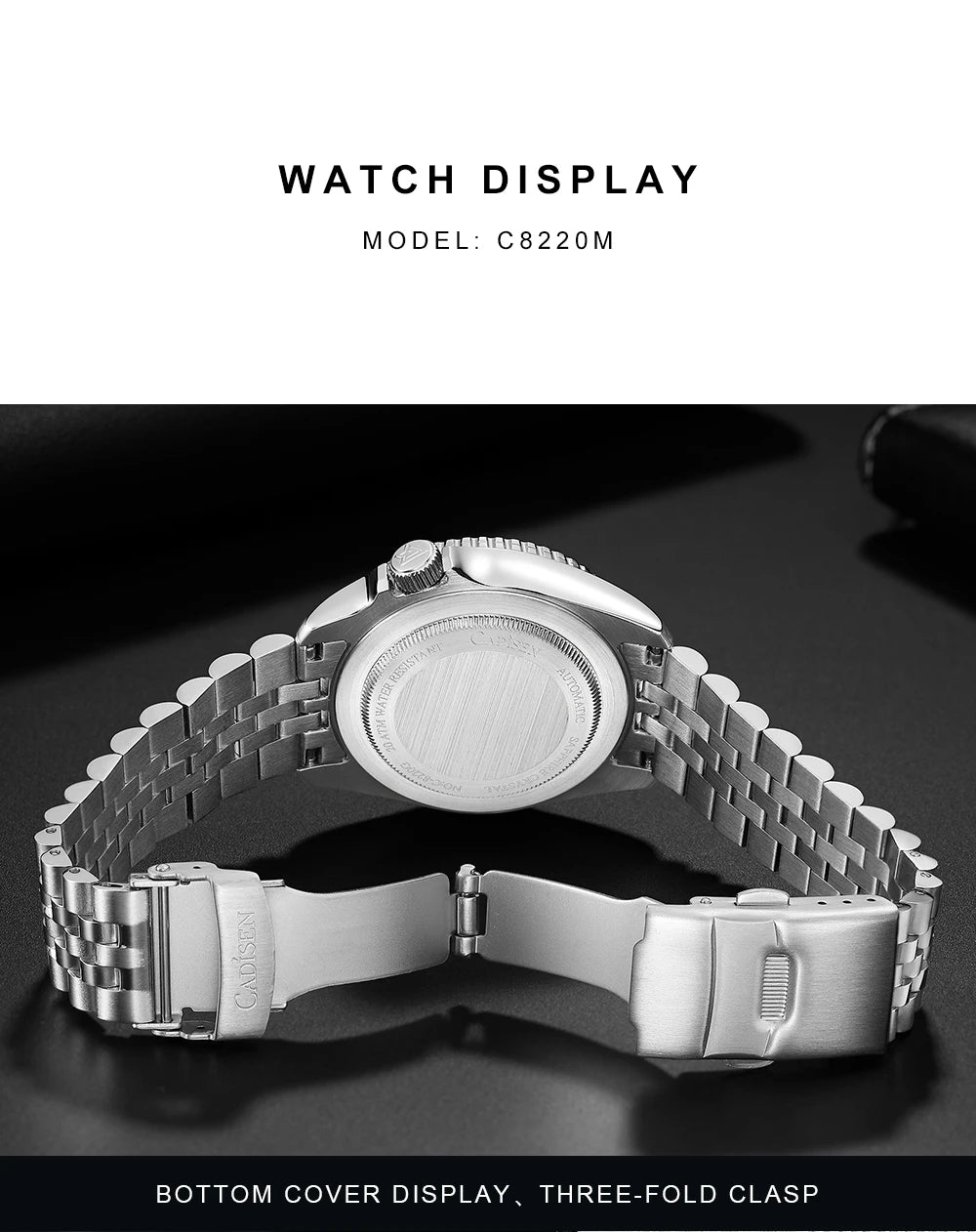 New CADISEN BGW9 Strong Glow Business Watch Diving Men's Automatic Watches Men Mechanical Wristwatch 200m Waterproof  Japan NH35