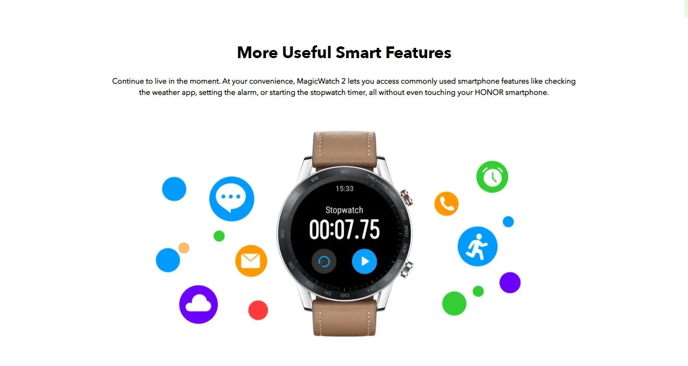 HONOR MagicWatch 2 Smart Watch1.39 Inch Bluetooth Blood Oxygen Monitoring Waterproof 14 Days Battery Life Sports Fitness Tracker