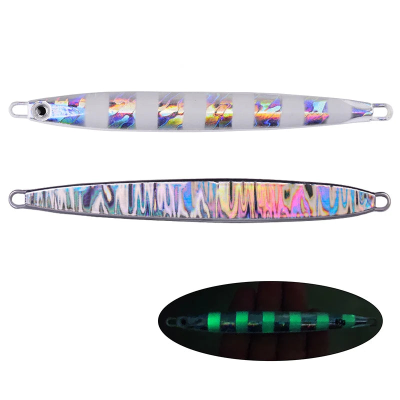 Metal Jig Fishing Lure Slow Cast Jigging Spoon 10G 20G 30G 40G 60G Sea Bass Lure Artificial Bait Fishing Gear