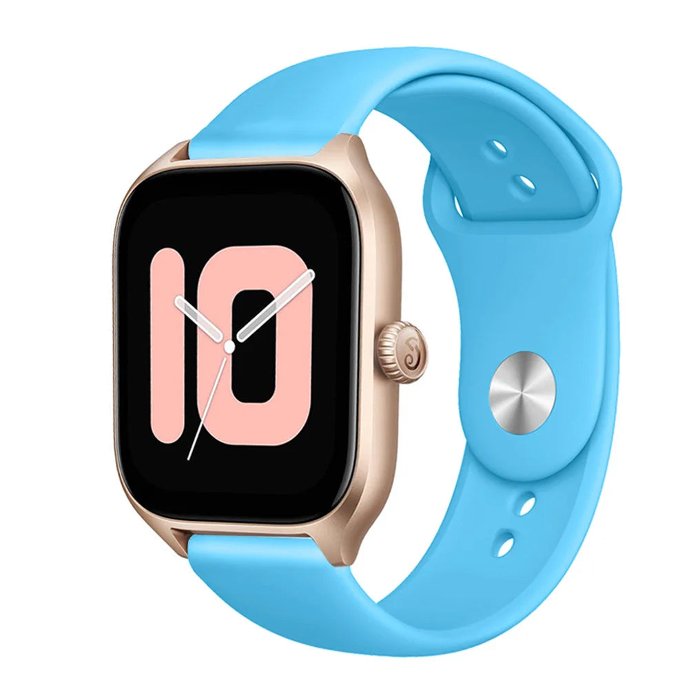 Silicone band For Amazfit GTS 3/2/2e/GTS2 Mini/GTR 42mm/47mm/GTR 3/3 Pro/2/2e Sport Watch Bracelet Amazfit bip 6 strap