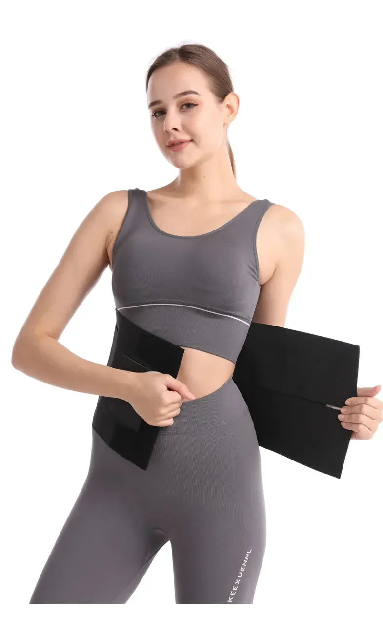 Belt Tummy Control Body Shaper with Triple Wrap Corset Workout Sweat Band Sports Slimmer Gym Girdle Shaper