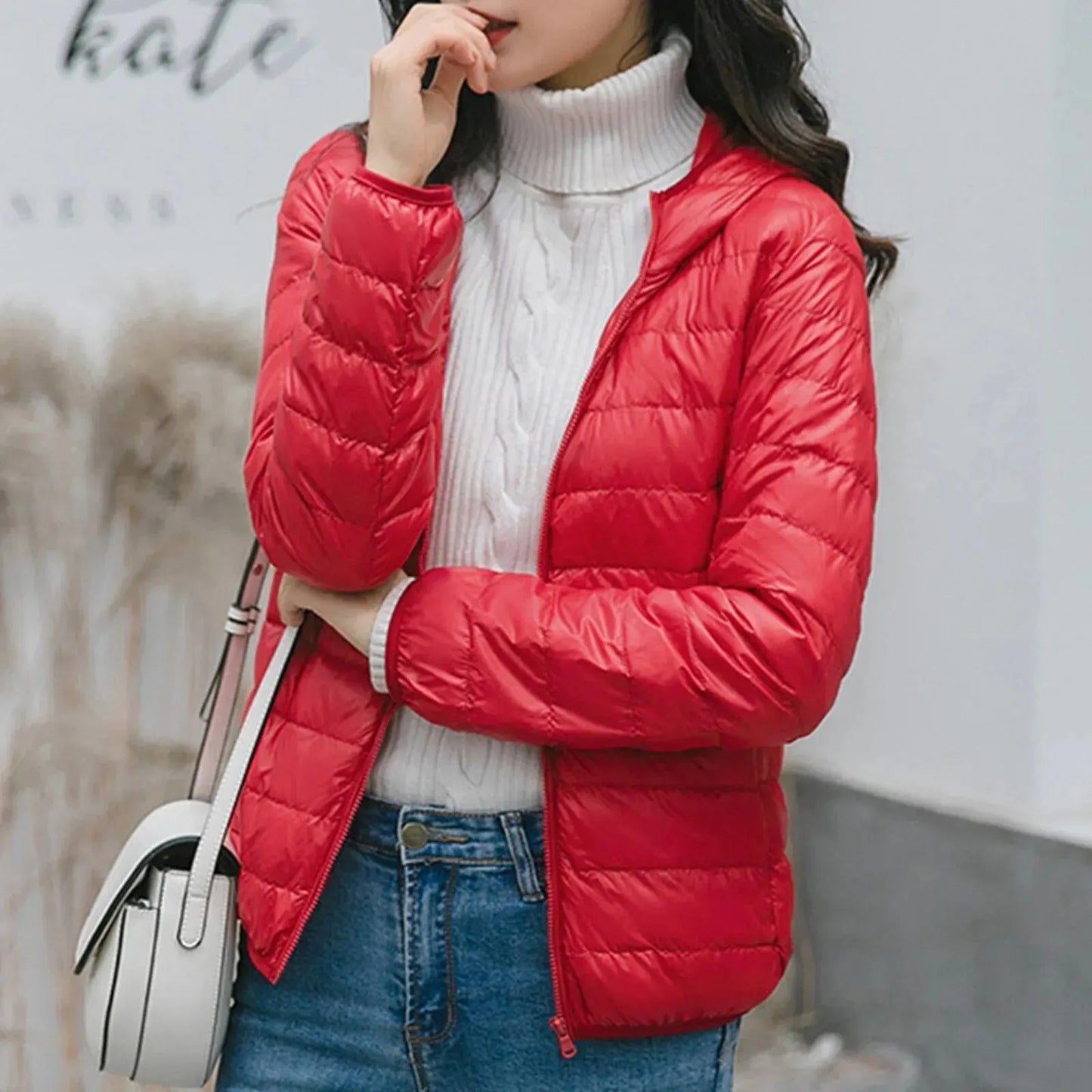 Women's Puffer Coat Winter Hooded 2023 Fashion Glossy Waterproof Loose Thicken Warm Down Cotton Jacket Outwear S-3XL