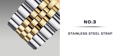 CADISEN 38MM Men's Automatic Mechanical Watch Luxury AR Sapphire Glass Waterproof Stainless Steel MIYOTA 8215 Men Wristwatch