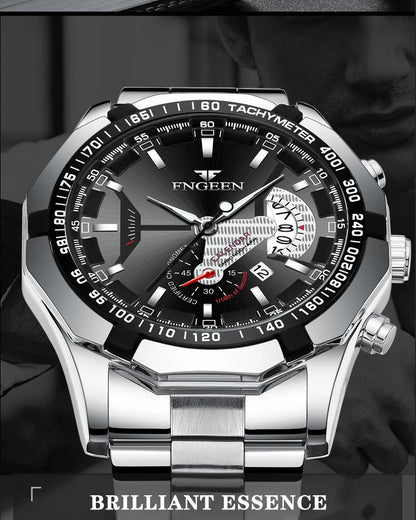 Brand Luxury Watch Fashion Casual Military Quartz Sports Wristwatch Full Steel Waterproof Men's Clock Relogio Masculino