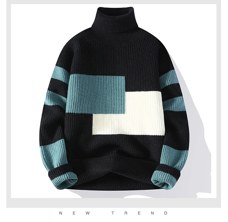 Sweaters men winter korean style mens casual turtleneck warm sweater mens fashion sweaters Men's wool pullovers male