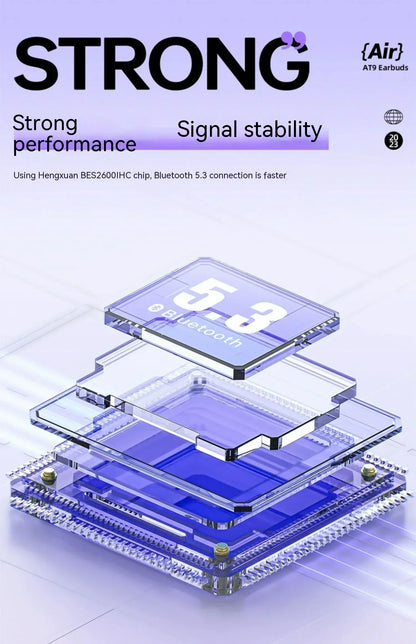 ACEFAST T9 Bluetooth Earphone Wireless IPX4 Waterproof Headset Gift 5.3 Stereo Surround Noise Reduction Hi Res Office Earbuds