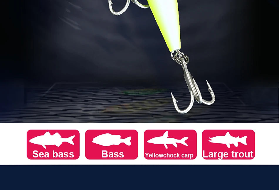 Sinking Minnow Fishing Lures Saltwater Freshwater Long Casting Sea Artificial Bait Jerkbait