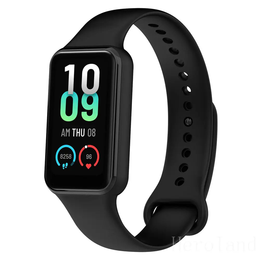 Silicone WatchStrap For Huami Amazfit Band 7 SmartWatch Band Bracelet Soprt Wristband For Amazfit band7 Strap Buckle new