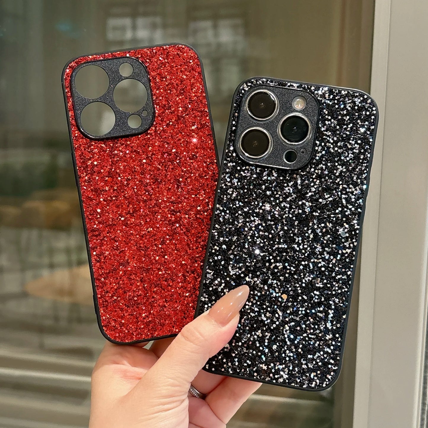 Luxury Glitter Full Coverage Flash Drill Soft Phone Case for iphone 17 16 15 14 13 12 11 Pro Max 7 8 Plus 16E 17Air Shell