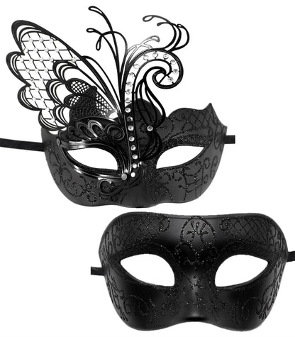 Masquerade Ball Mask Venetian Metal Mask Mystery Fashion Carnival Mask Halloween Party Costume Ball Mask