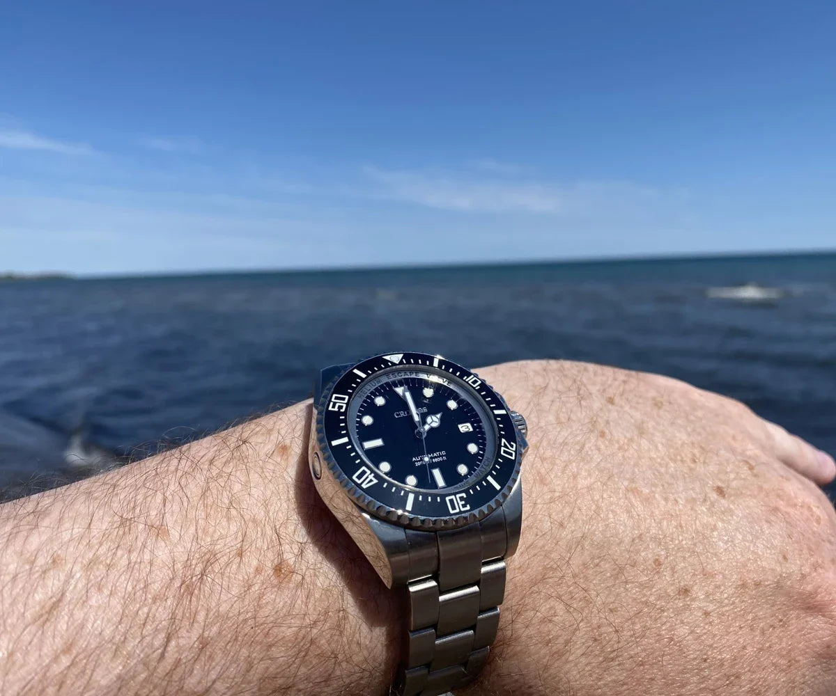 Cronos L6009M Diver Watch Waterproof NH35 Automatic Mechanical Sapphire Crystal Luminous 44mm Luxury Wristwatch