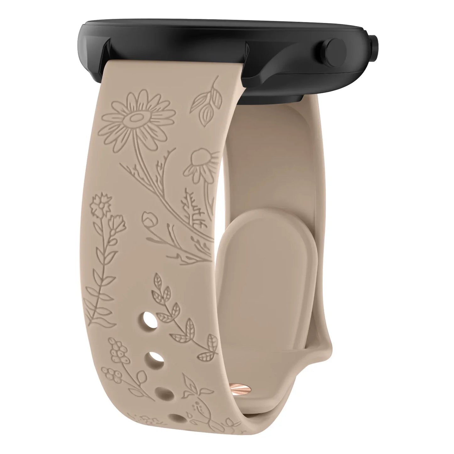 Flower Engraved Strap For Amazfit GTS/2/2e/3/4 GTS2 Mini/GTR 4/3/Pro/47mm/GTR2/2e/stratos 2/3/Bip Lite Band Bracelet