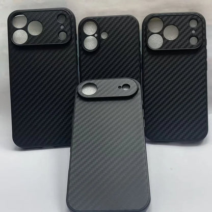 Carbon fiber pattern ultra-thin protective case suitable for iPhone 17 Air 16 15 14 17 Pro Max TPU anti drop protective caser