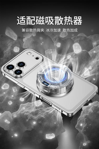 Metal Frame Bumper Phone Case For iPhone 17 16 15 14 13 Pro Max Plus 17Air Aluminum Alloy Lens Heat Dissipation Shockproof Cover